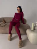 Legginsy FLOW bordo Legginsy FLOW bordo