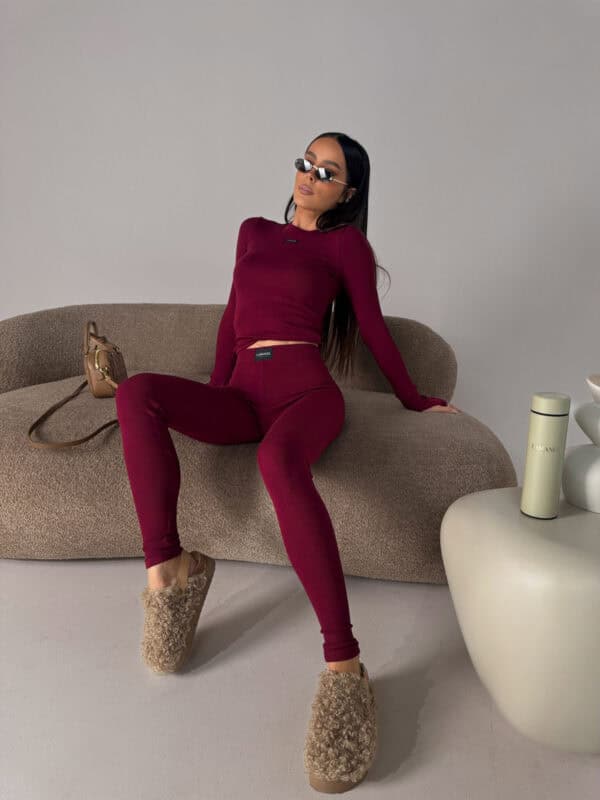 Legginsy FLOW bordo Legginsy FLOW bordo