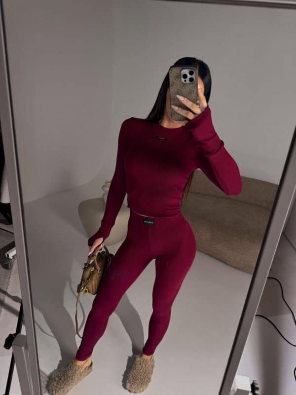 Legginsy FLOW bordo Legginsy FLOW bordo