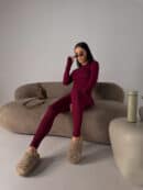 Legginsy FLOW bordo Legginsy FLOW bordo