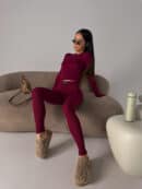 Legginsy FLOW bordo Legginsy FLOW bordo
