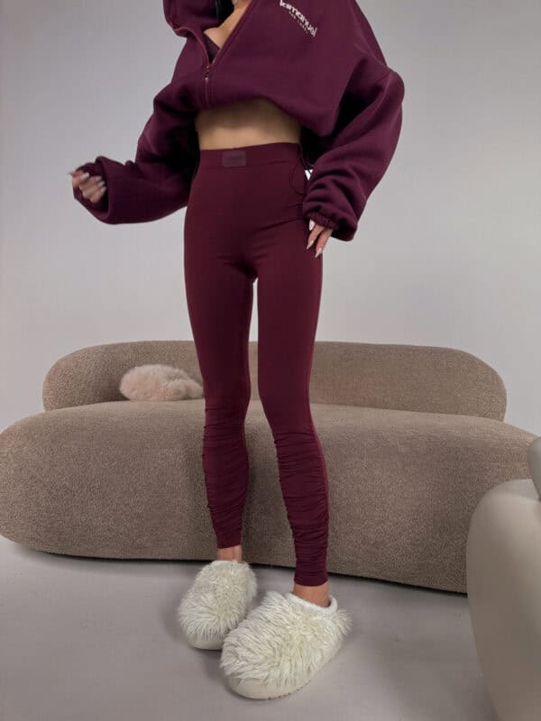 Legginsy CURVE bordo Legginsy CURVE bordo
