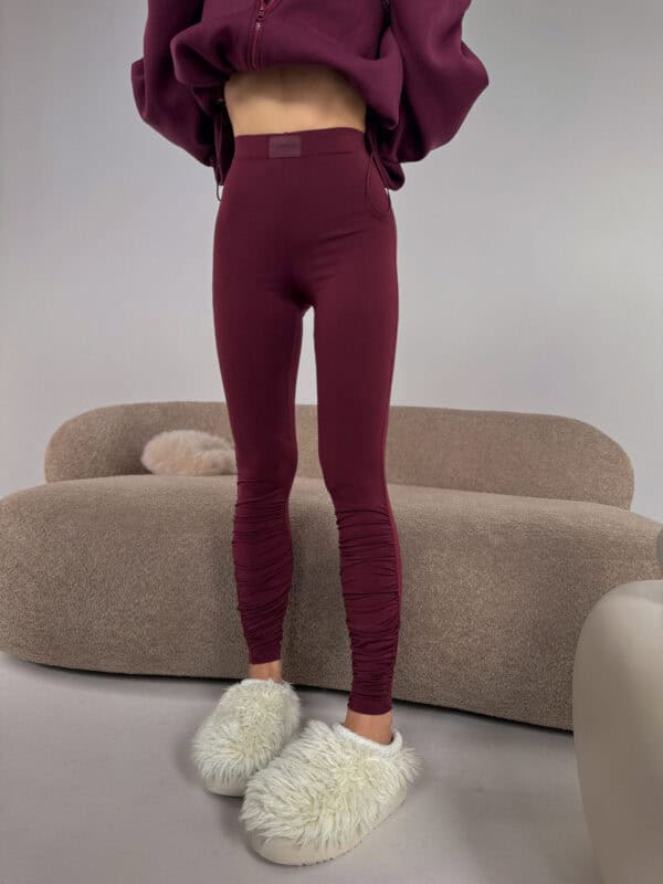 Legginsy CURVE bordo Legginsy CURVE bordo