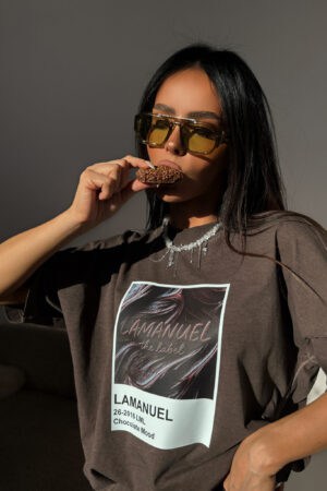 Tshirt NIGHTLIFE czekolada