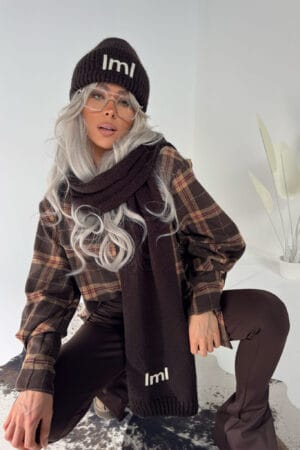 Szalik POLAR czekolada