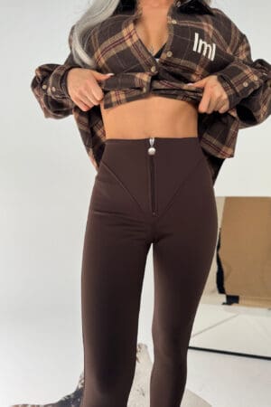 Spodnie NORTH czekolada