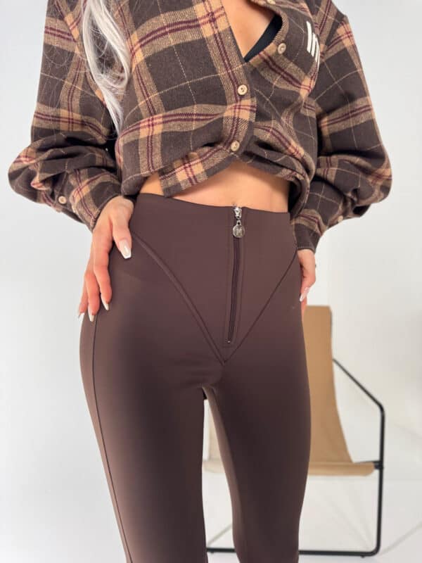 Spodnie NORTH czekolada