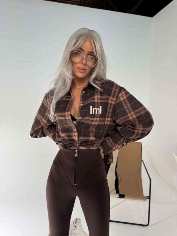 Spodnie NORTH czekolada