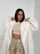 Płaszcz ALPHA ecru Płaszcz ALPHA ecru