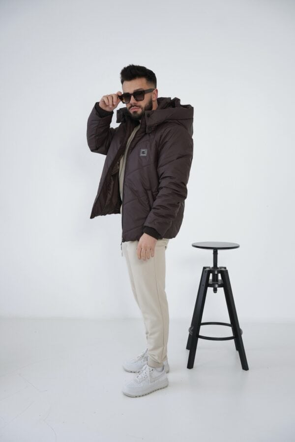 Kurtka męska BG Winter | gorzka czekolada