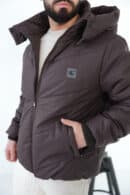 Kurtka męska BG Winter | gorzka czekolada