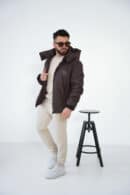 Kurtka męska BG Winter | gorzka czekolada