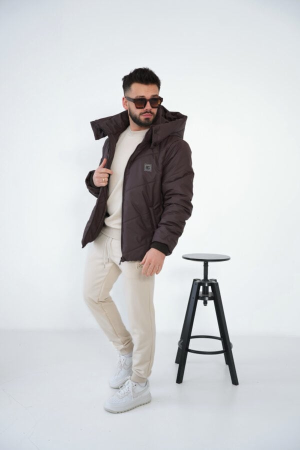 Kurtka męska BG Winter | gorzka czekolada