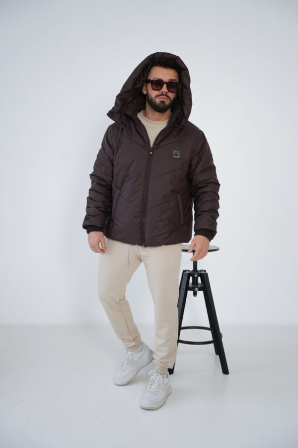 Kurtka męska BG Winter | gorzka czekolada