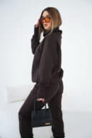 Bluza damska BG Say yes | gorzka czekolada