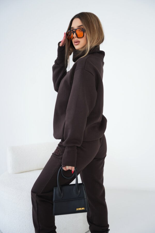 Bluza damska BG Say yes | gorzka czekolada