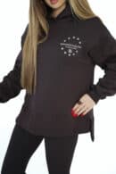 Bluza damska BG Cloud | gorzka czekolada