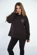 Bluza damska BG Cloud | gorzka czekolada