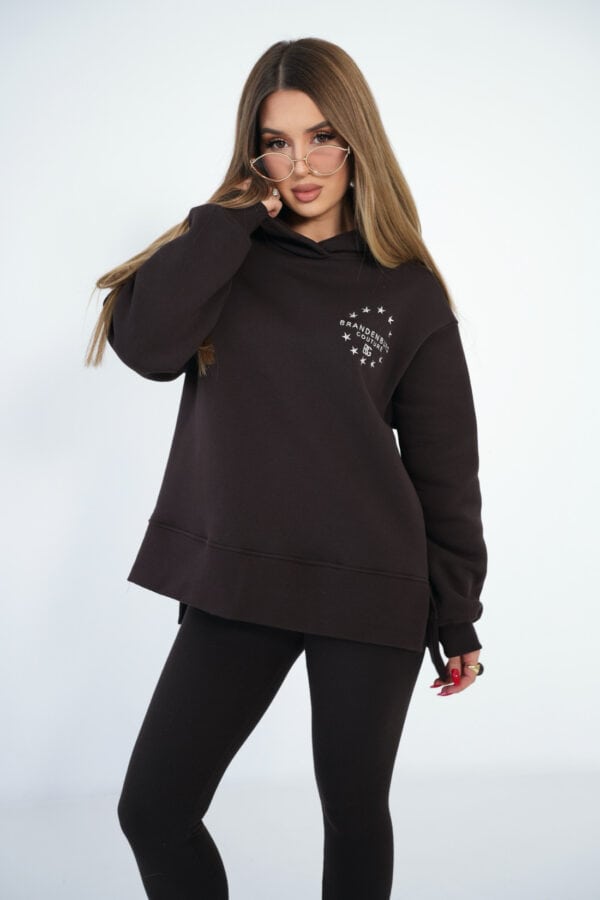 Bluza damska BG Cloud | gorzka czekolada