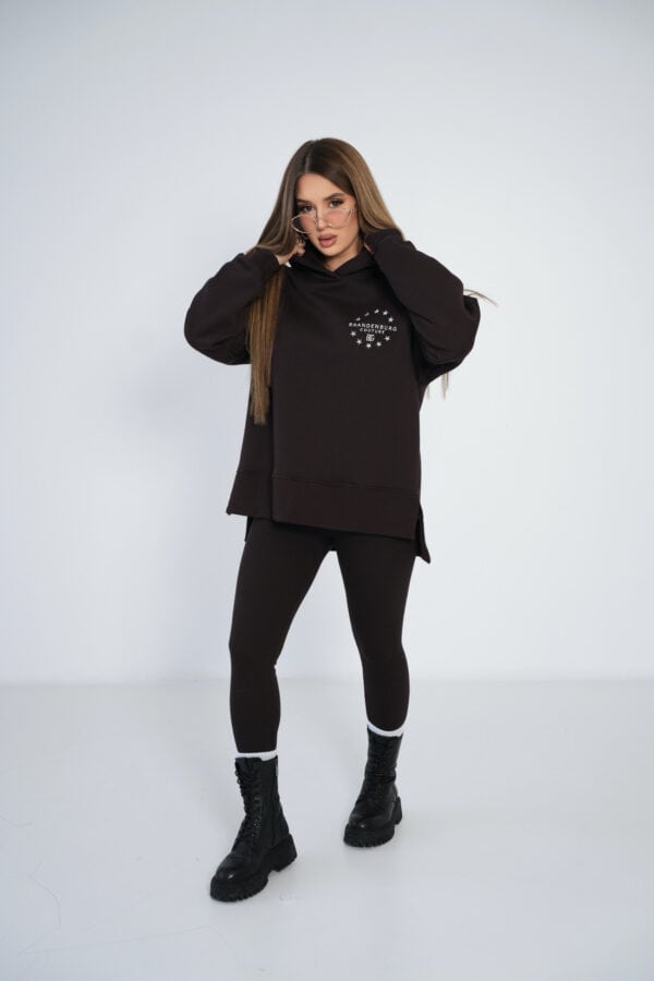 Bluza damska BG Cloud | gorzka czekolada