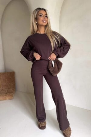 Komplet ANGEL NEW – czekoladowy