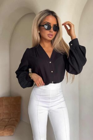 Koszula RUFFLES – czarna Koszula RUFFLES – czarna