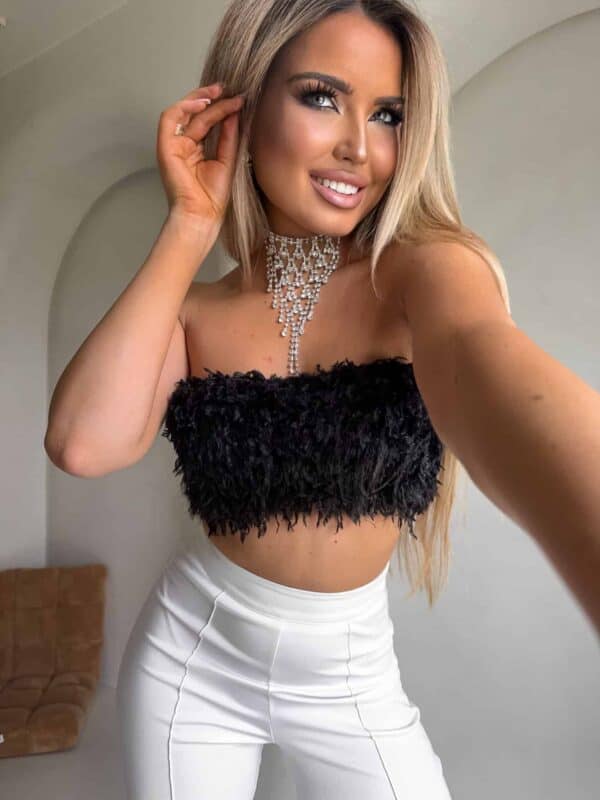 Top AWESOME - czarny Top AWESOME - czarny