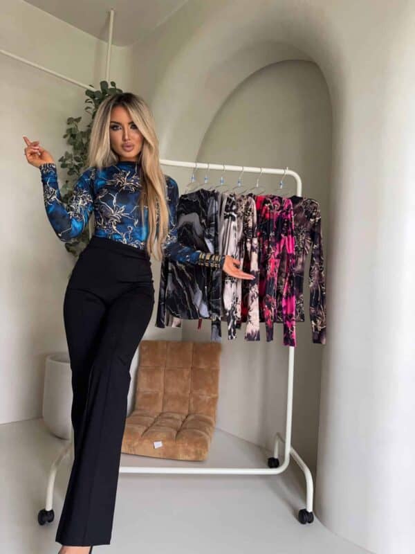 Bluzka SKIN CHAOS – niebieski Bluzka SKIN CHAOS – niebieski