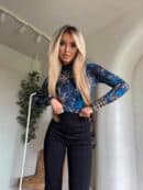 Bluzka SKIN CHAOS – niebieski Bluzka SKIN CHAOS – niebieski