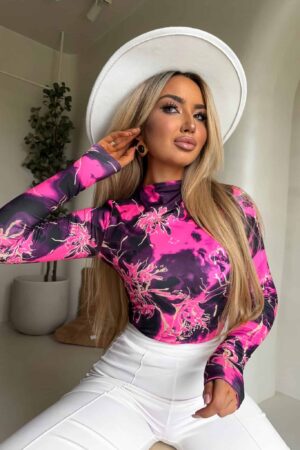 Bluzka SKIN CHAOS – fuksja