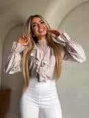 Bluzka ZARRA - jasny beż Bluzka ZARRA - jasny beż