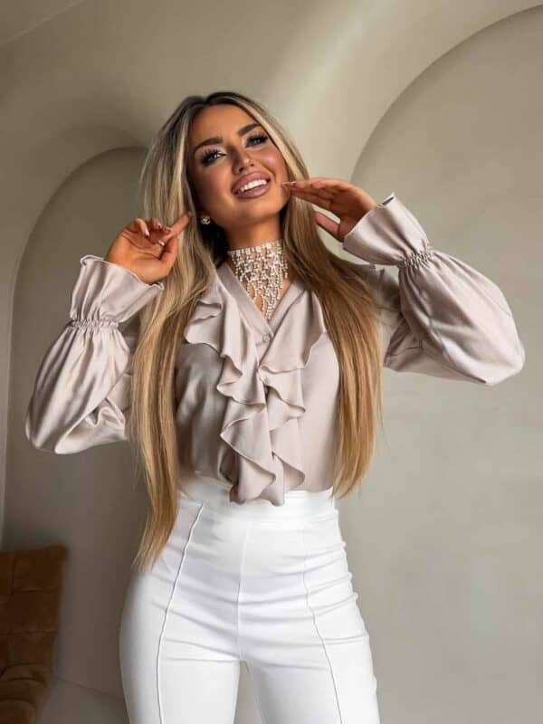 Bluzka ZARRA - jasny beż Bluzka ZARRA - jasny beż