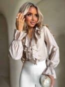 Bluzka ZARRA - jasny beż Bluzka ZARRA - jasny beż