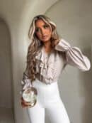 Bluzka ZARRA - jasny beż Bluzka ZARRA - jasny beż