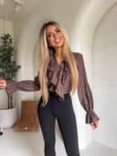 Bluzka ZARRA - czekoladowa Bluzka ZARRA - czekoladowa