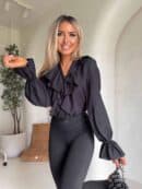 Bluzka ZARRA - czarna Bluzka ZARRA - czarna