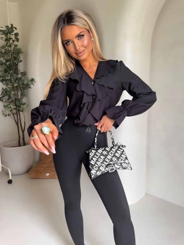 Bluzka ZARRA - czarna Bluzka ZARRA - czarna