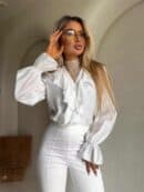 Bluzka ZARRA - ecru Bluzka ZARRA - ecru