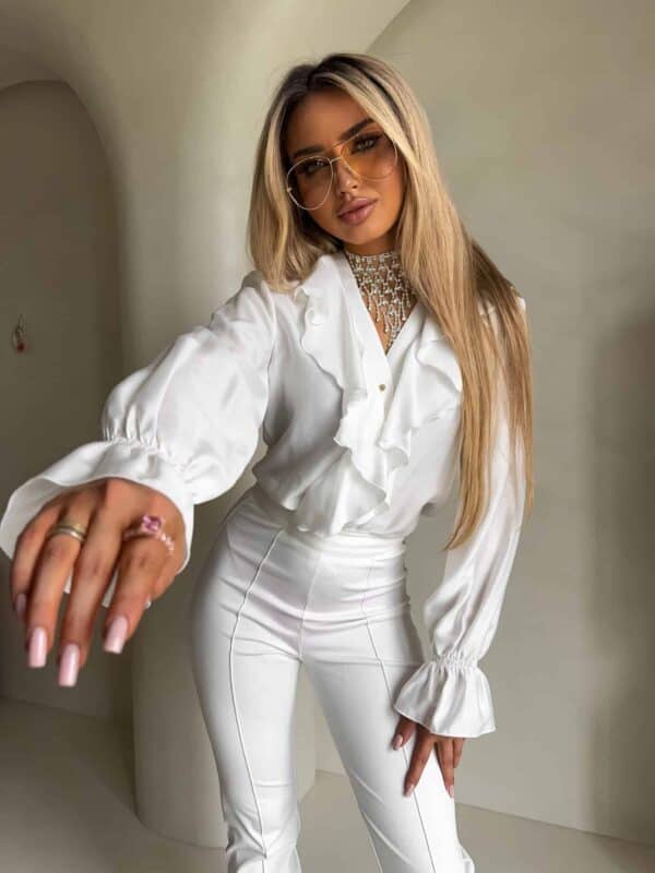 Bluzka ZARRA - ecru Bluzka ZARRA - ecru