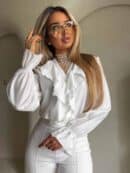 Bluzka ZARRA - ecru Bluzka ZARRA - ecru