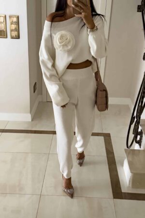 Komplet DELANI LONG – ecru