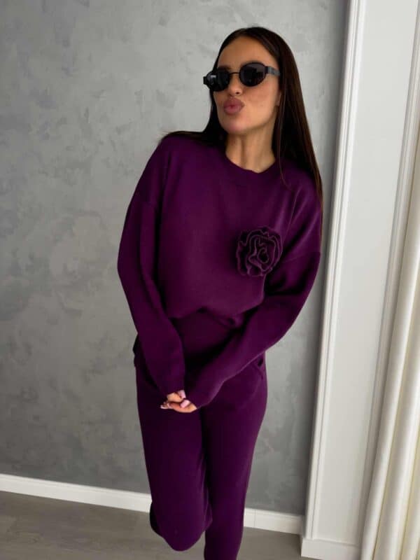 Komplet DELANI LONG – śliwka Komplet DELANI LONG – śliwka