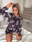 Piżamka LAMPART - czekoladowa Piżamka LAMPART - czekoladowa