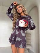 Piżamka LAMPART - czekoladowa Piżamka LAMPART - czekoladowa