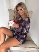 Piżamka LAMPART - czekoladowa Piżamka LAMPART - czekoladowa