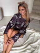 Piżamka LAMPART - czekoladowa Piżamka LAMPART - czekoladowa