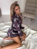 Piżamka LAMPART - czekoladowa Piżamka LAMPART - czekoladowa