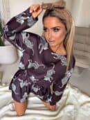 Piżamka LAMPART - czekoladowa Piżamka LAMPART - czekoladowa