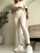 Legginsy COTTON - waniliowe Legginsy COTTON - waniliowe
