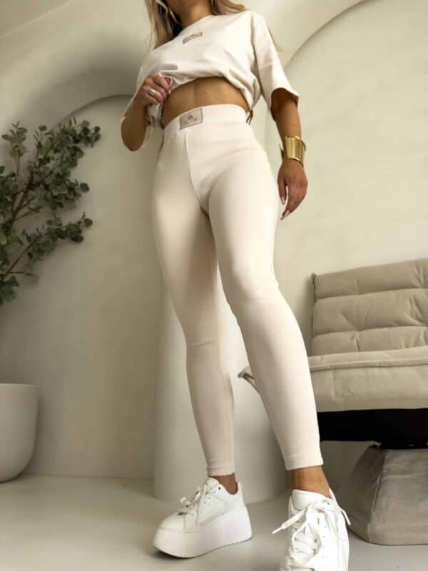 Legginsy COTTON - waniliowe Legginsy COTTON - waniliowe